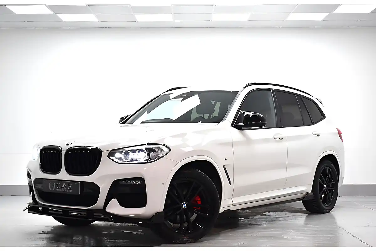 Used 2020 BMW X3 M Sport Alpine White - Front View