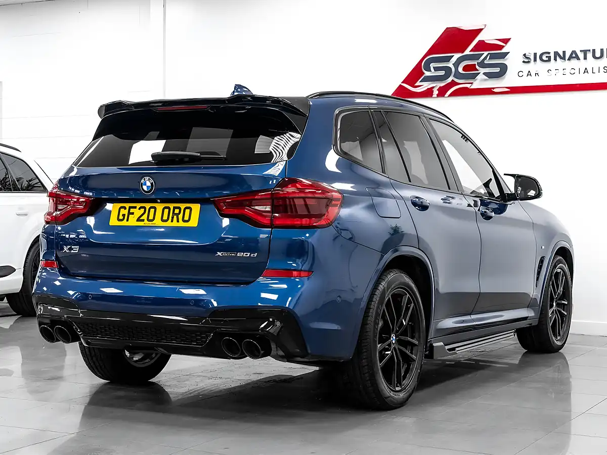 Used 2020 BMW X3 M Sport Blue - Interior and Exterior details 5