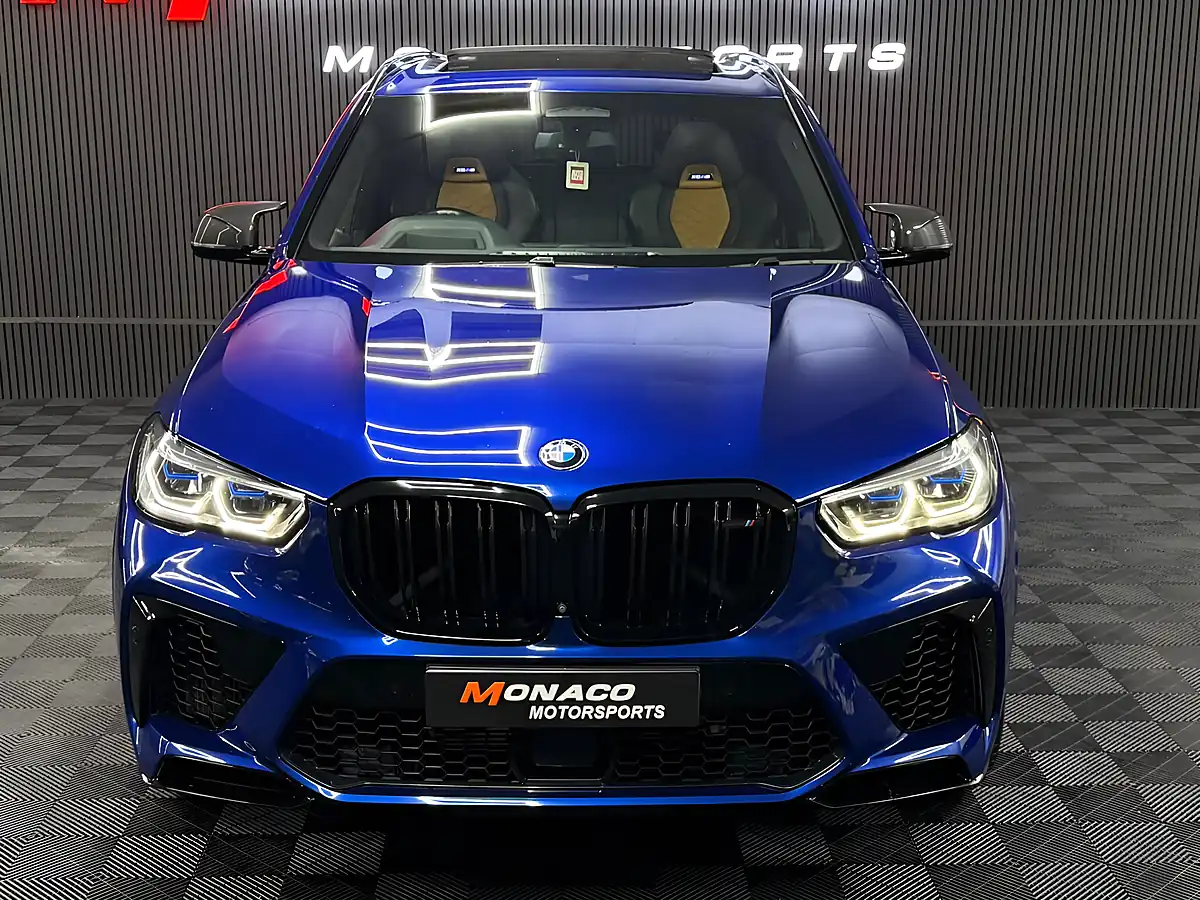 Used 2020 BMW X5 M Competition Blue - Interior and Exterior details 4