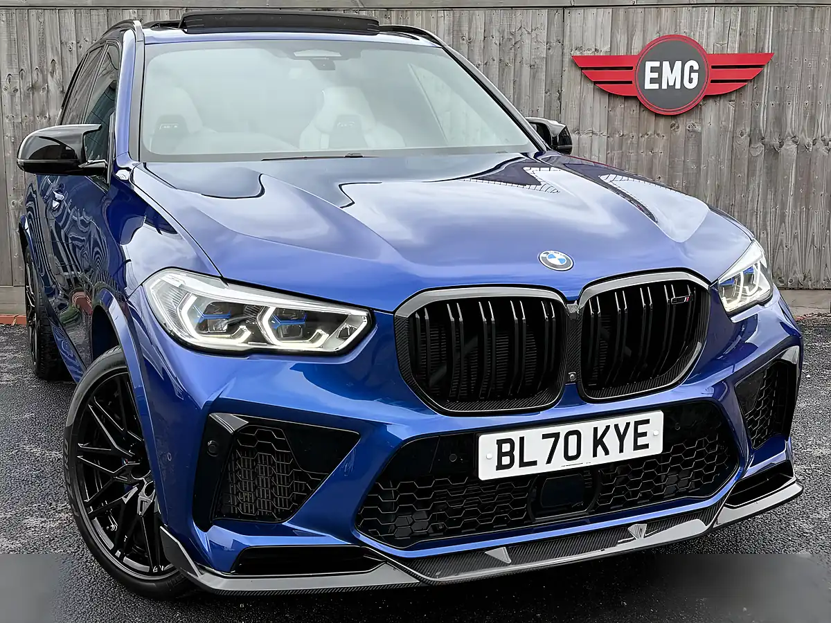 Used 2020 BMW X5 M Competition Blue - Interior and Exterior details 6