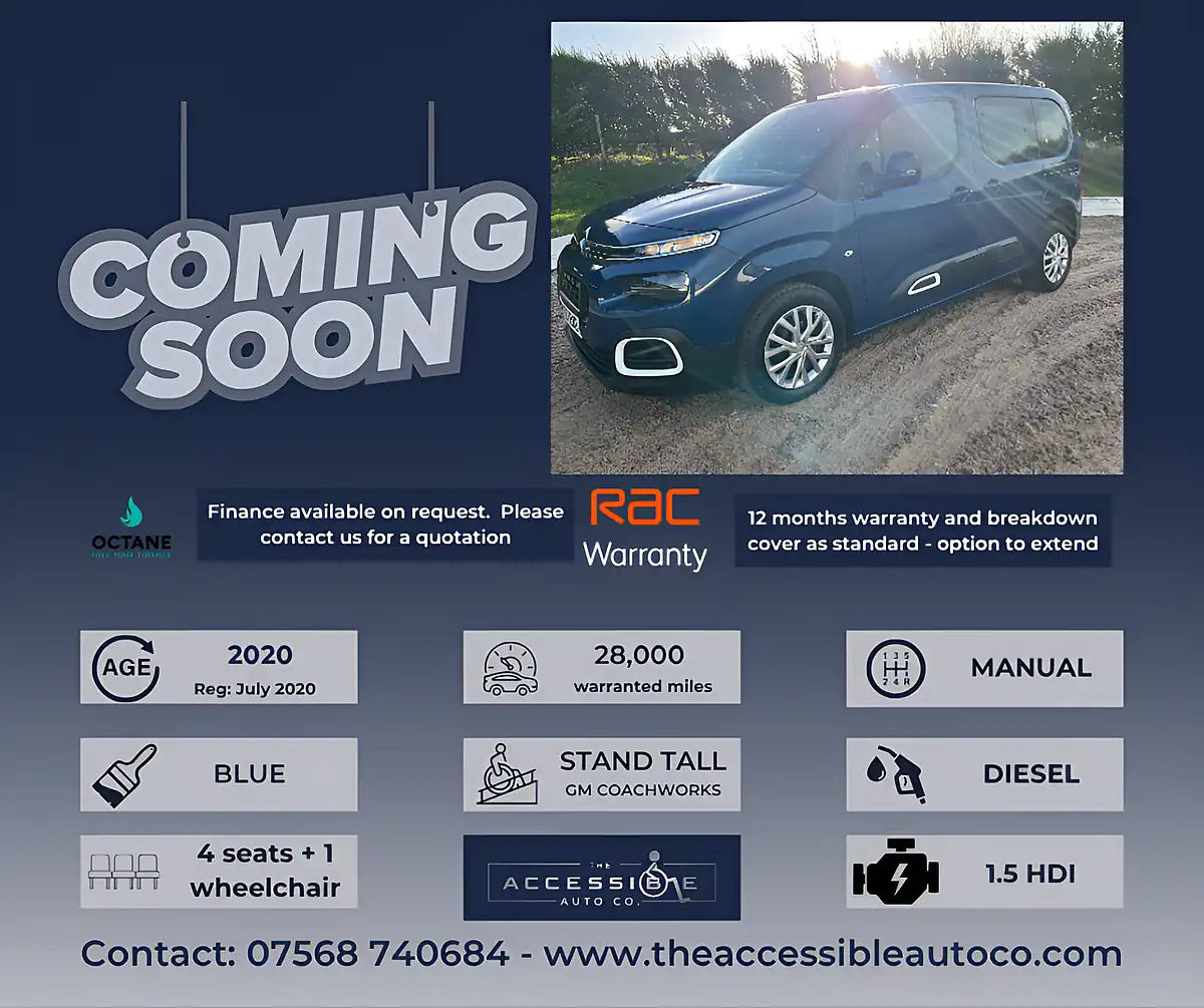 Used 2020 Citroen Berlingo Feel Blue - Front View