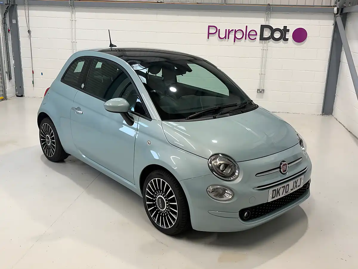 Used 2020 Fiat 500 Launch Edition Dew Green - Front View