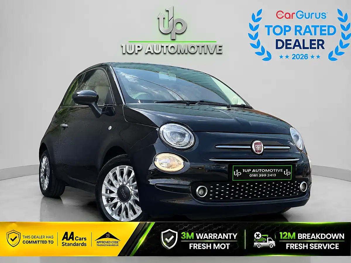 Used 2020 Fiat 500 Lounge Black - Front View