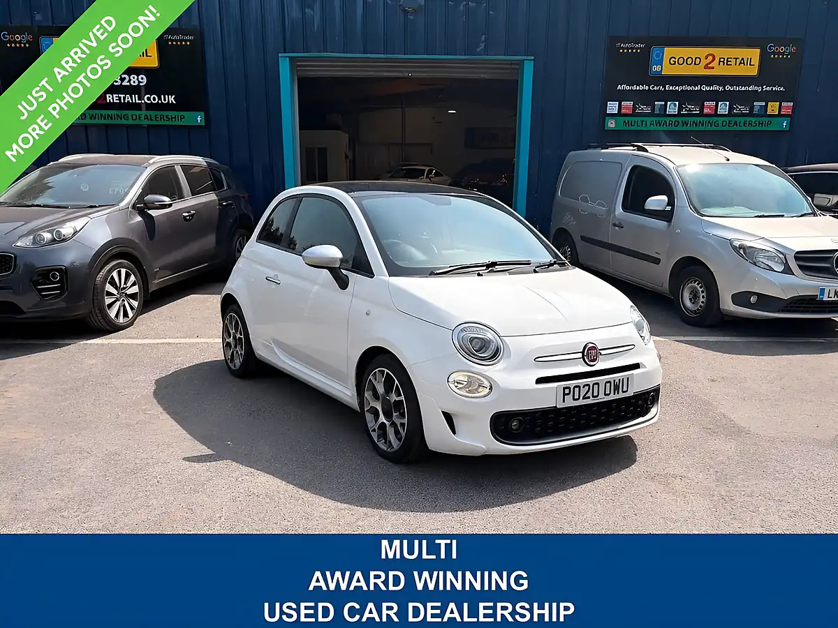 Used 2020 Fiat 500 Rock Star White - Front View