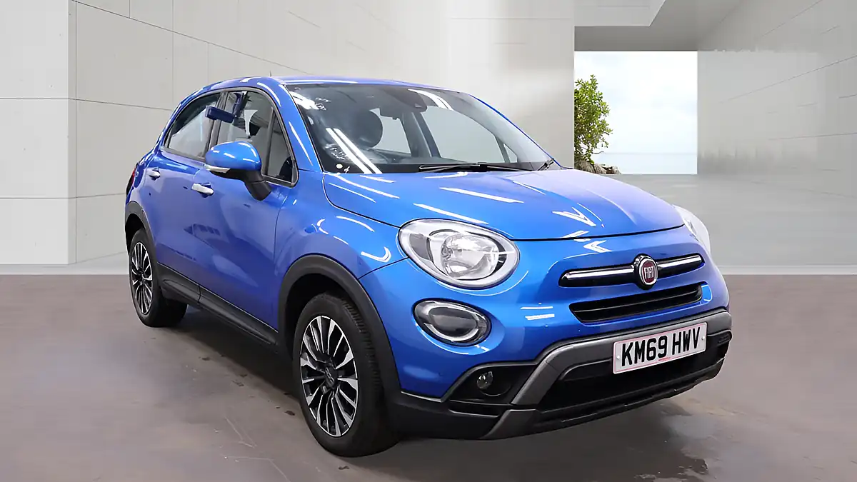 Used 2020 Fiat 500X City Cross Blue - Front View