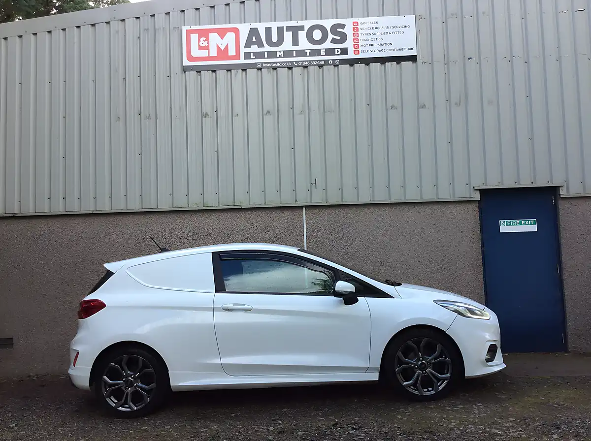 Used 2020 Ford Fiesta Sport White - Front View