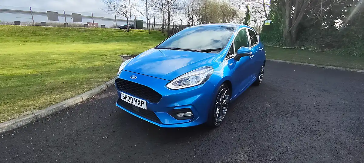 Used 2020 Ford Fiesta ST-Line Edition Blue - Front View