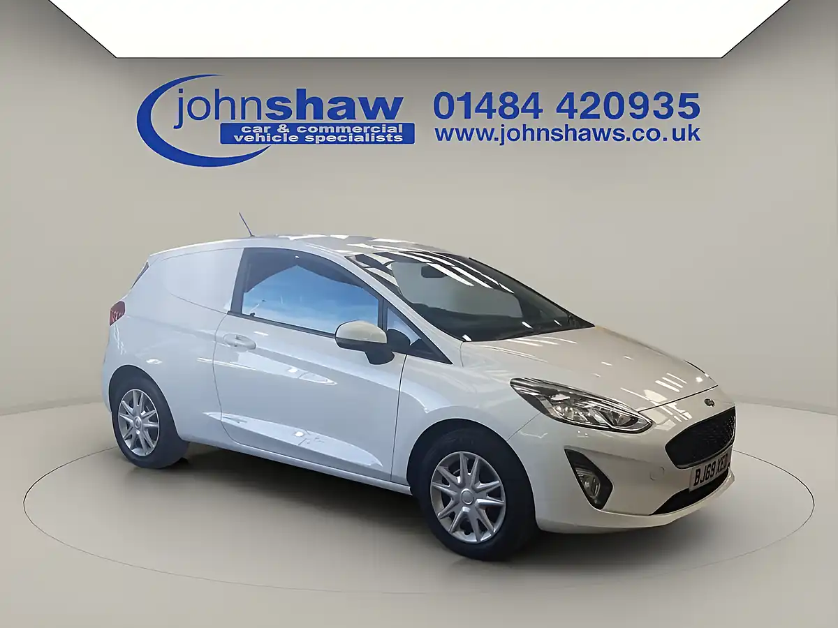 Used 2020 Ford Fiesta Van White - Front View