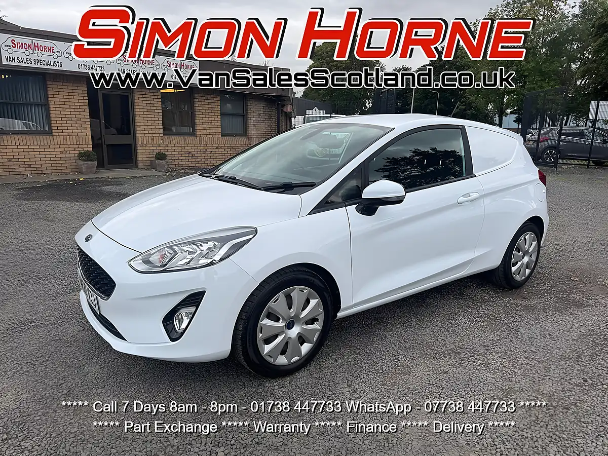 Used 2020 Ford Fiesta Van White - Front View