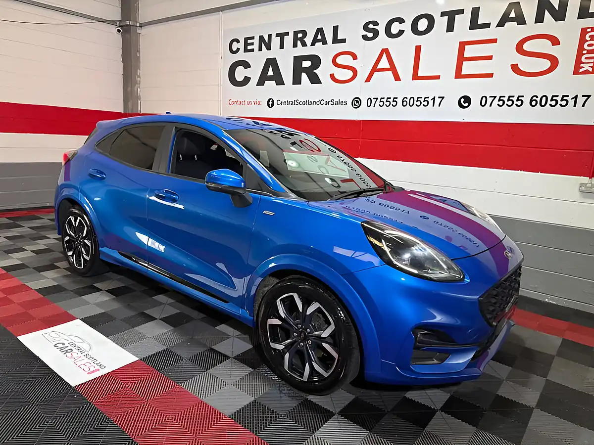 Used 2020 Ford Puma ST-Line X Blue - Front View