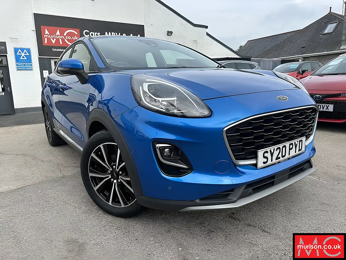 Used 2020 Ford Puma Titanium Desert Island Blue - Front View