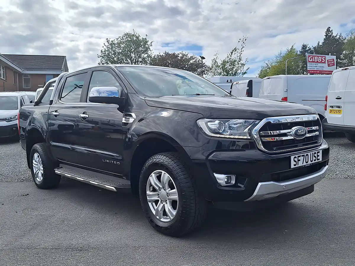 Used 2020 Ford Ranger Limited Black - Front View