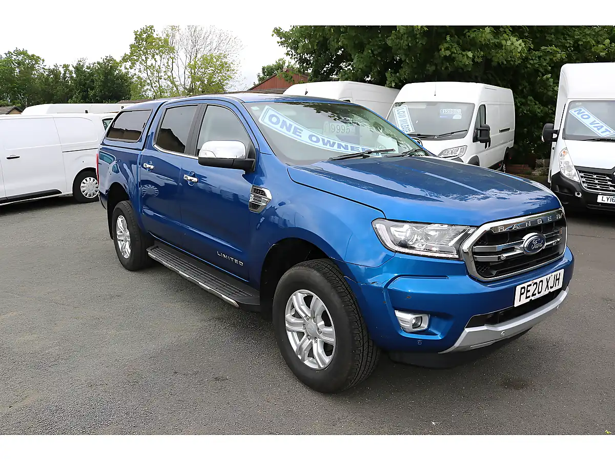 Used 2020 Ford Ranger Limited Blue - Front View