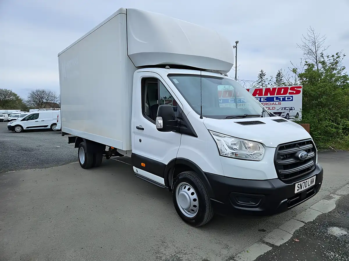 Used 2020 Ford Transit 350 Leader Lwb Luton White - Front View
