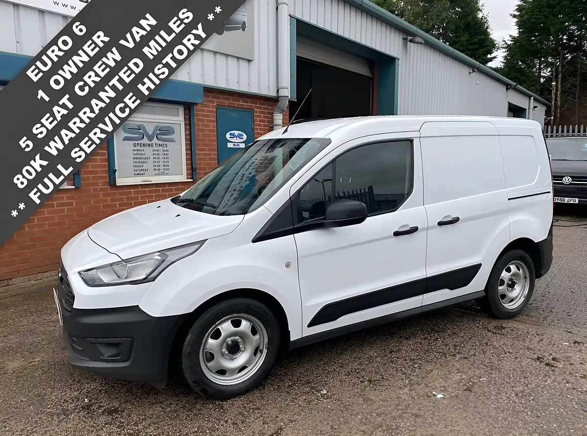 Used 2020 Ford Transit Connect 220 Swb Crew White - Interior and Exterior details 2