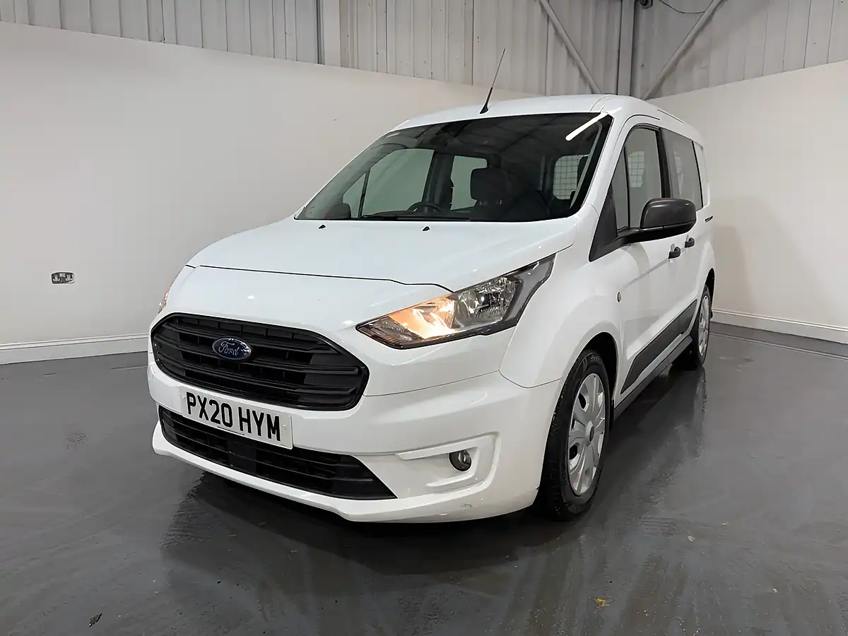 Used 2020 Ford Transit Connect Trend Crew Van Double Cab White - Interior and Exterior details 3
