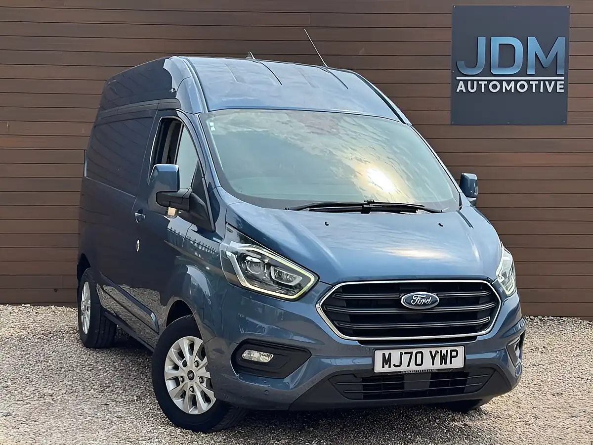 Used 2020 Ford Transit Custom 300 Limited L1-H2 Blue - Front View