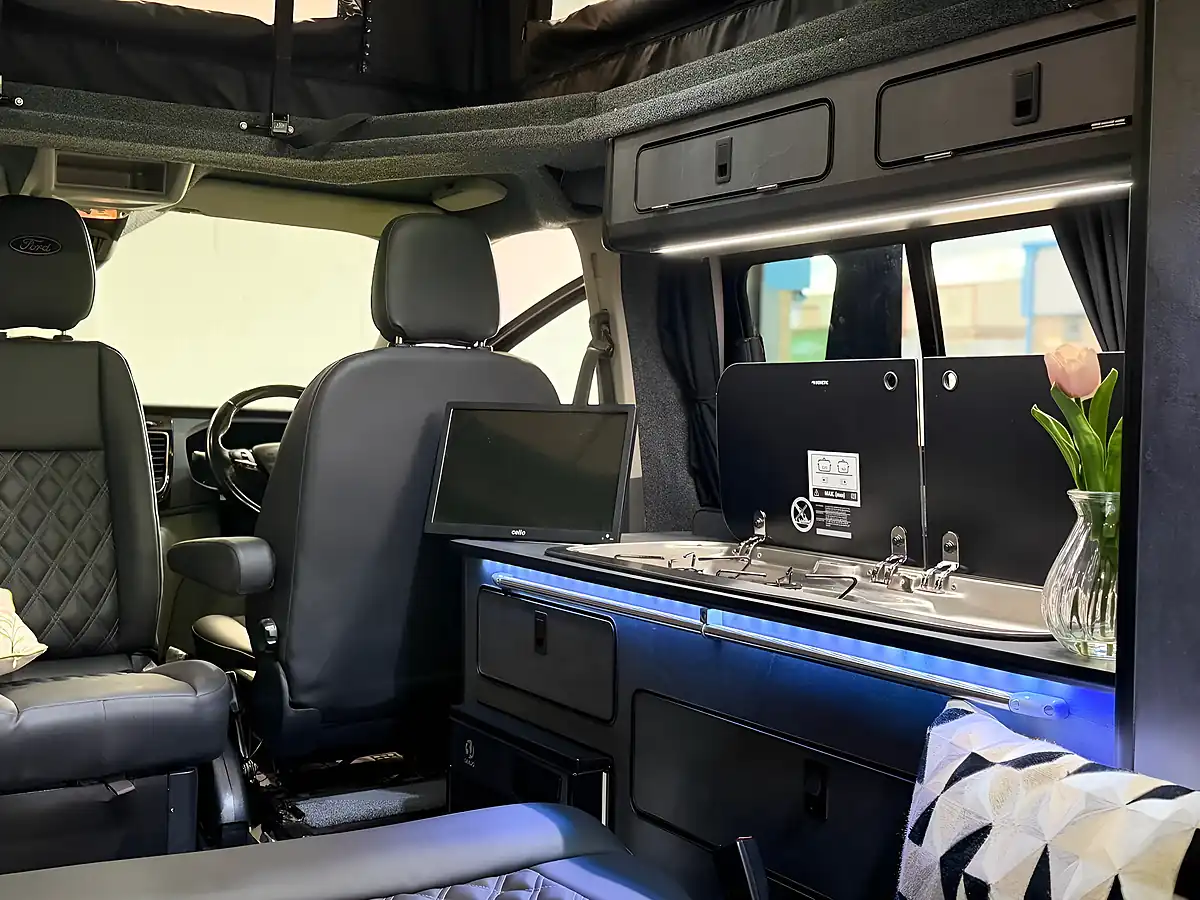 Used 2020 Ford Transit Custom Campervan Black - Interior and Exterior details 16