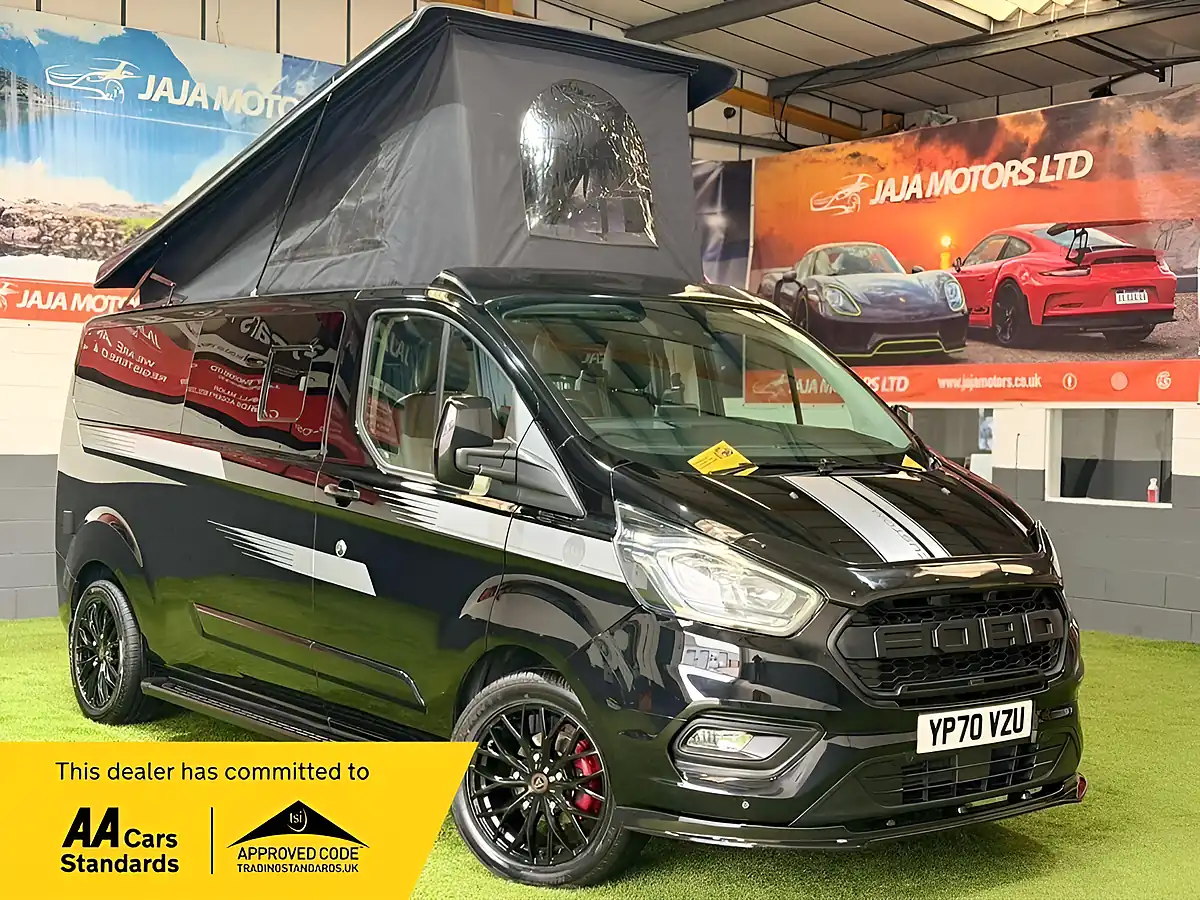 Used 2020 Ford Transit Custom Campervan Black - Front View