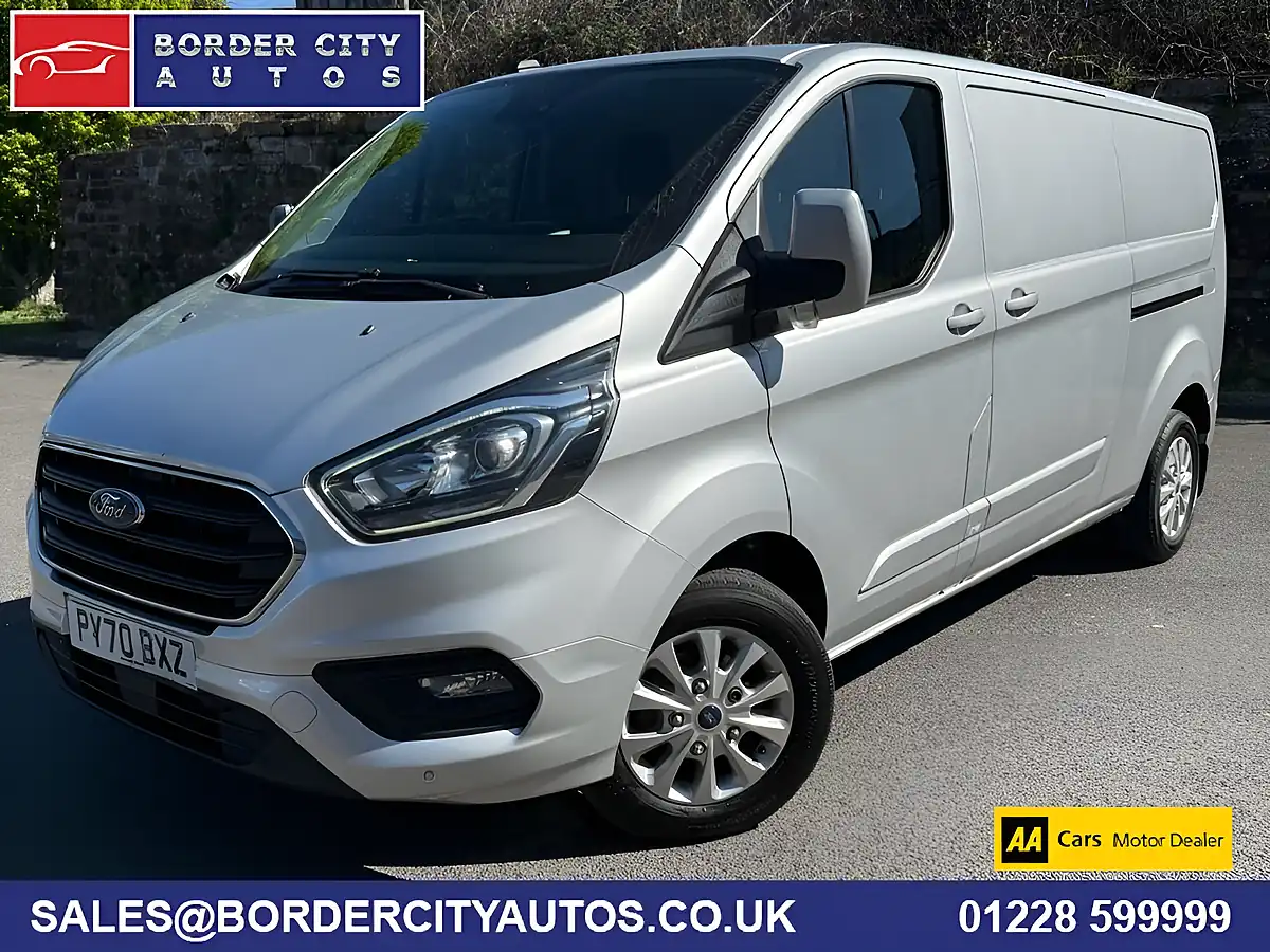 Used 2020 Ford Transit Custom Limited Moondust Silver - Front View
