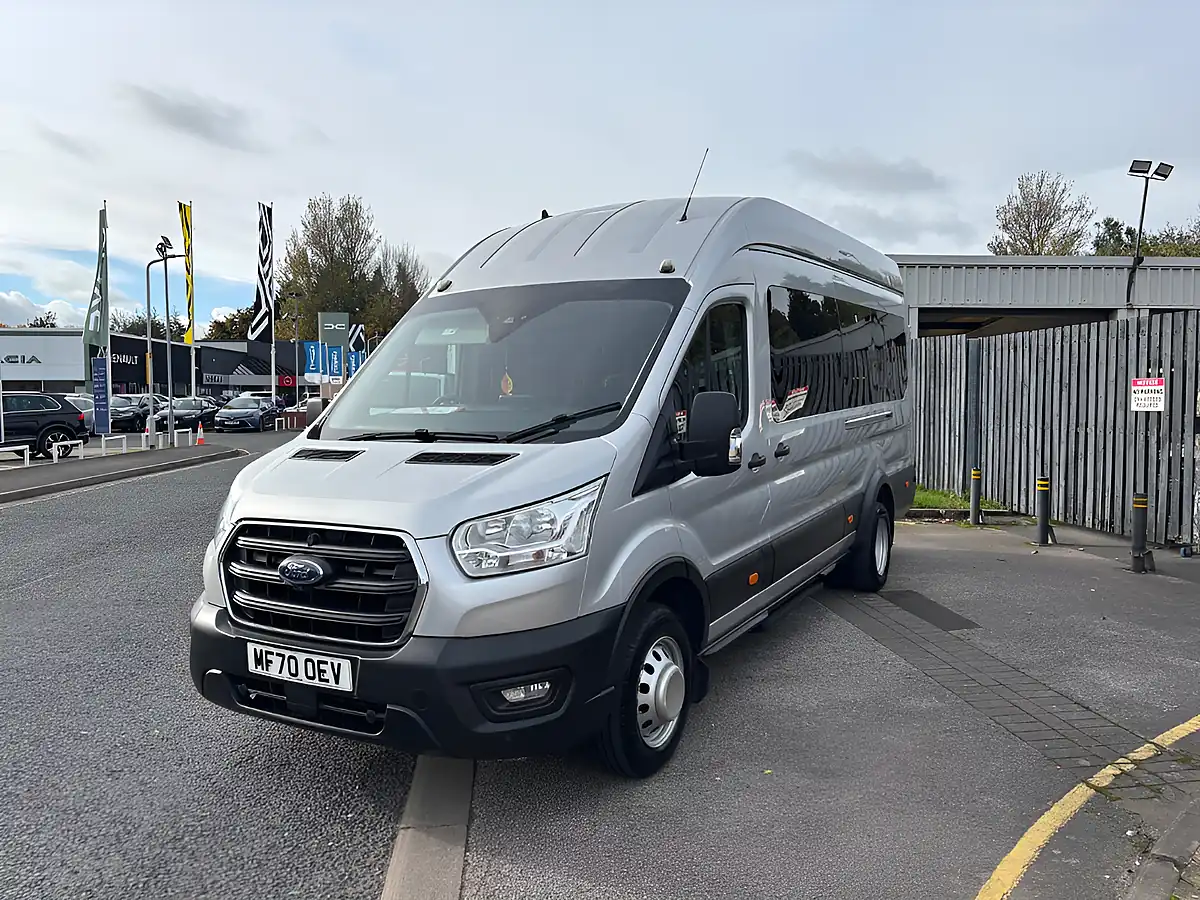 Used 2020 Ford Transit H3 17 Seater Leader Silver - Front View