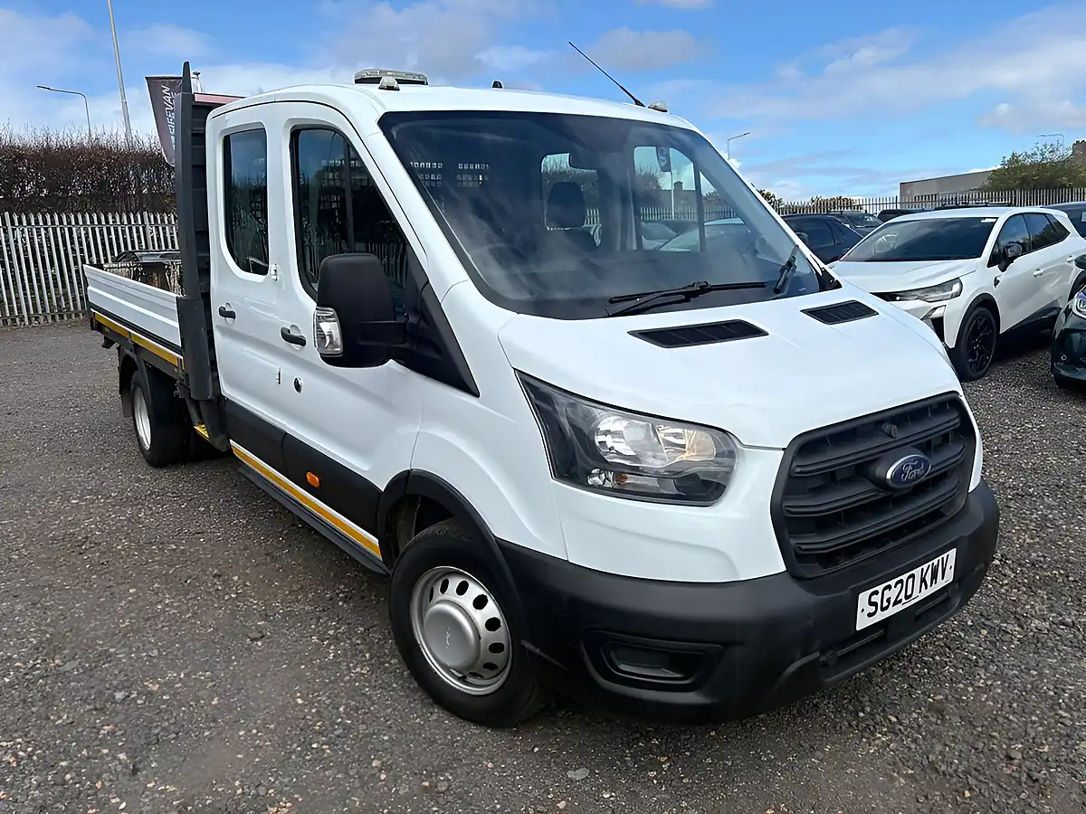 Used 2020 Ford Transit Leader Chassis Double Cab White - Front View