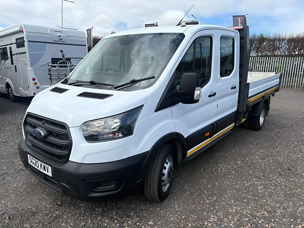 Used 2020 Ford Transit Leader Chassis Double Cab White - Interior and Exterior details 3