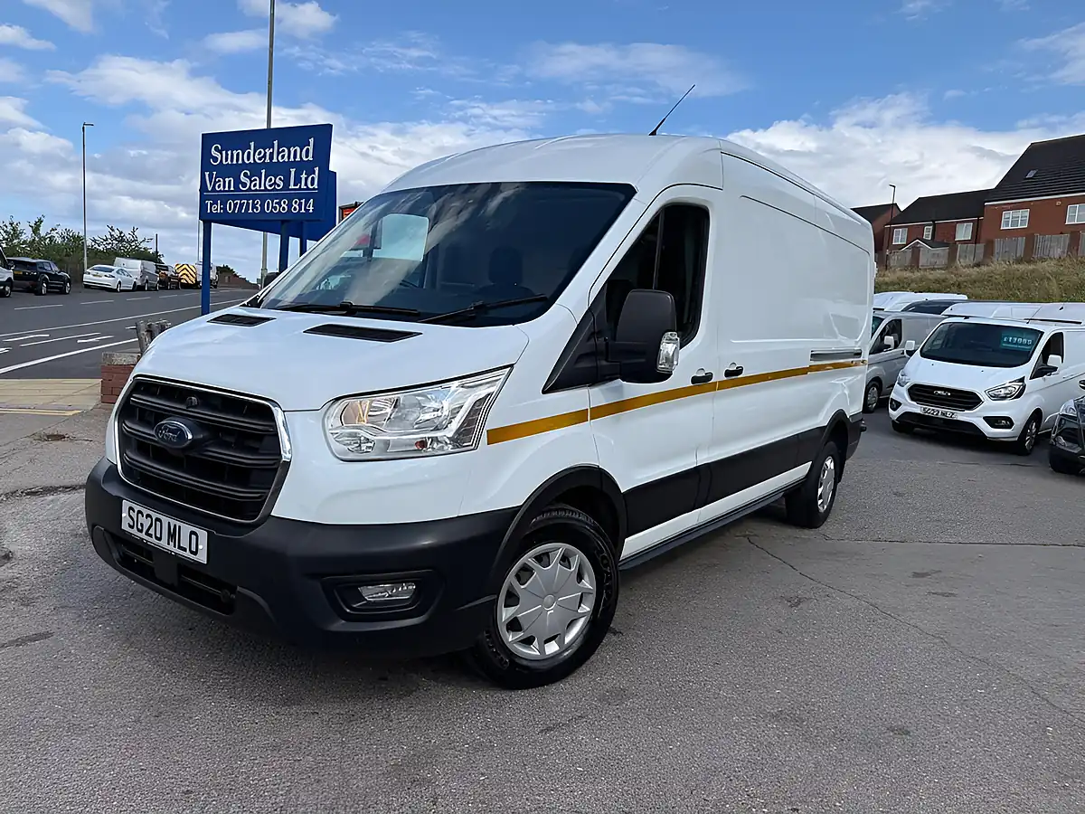Used 2020 Ford Transit Trend White - Front View
