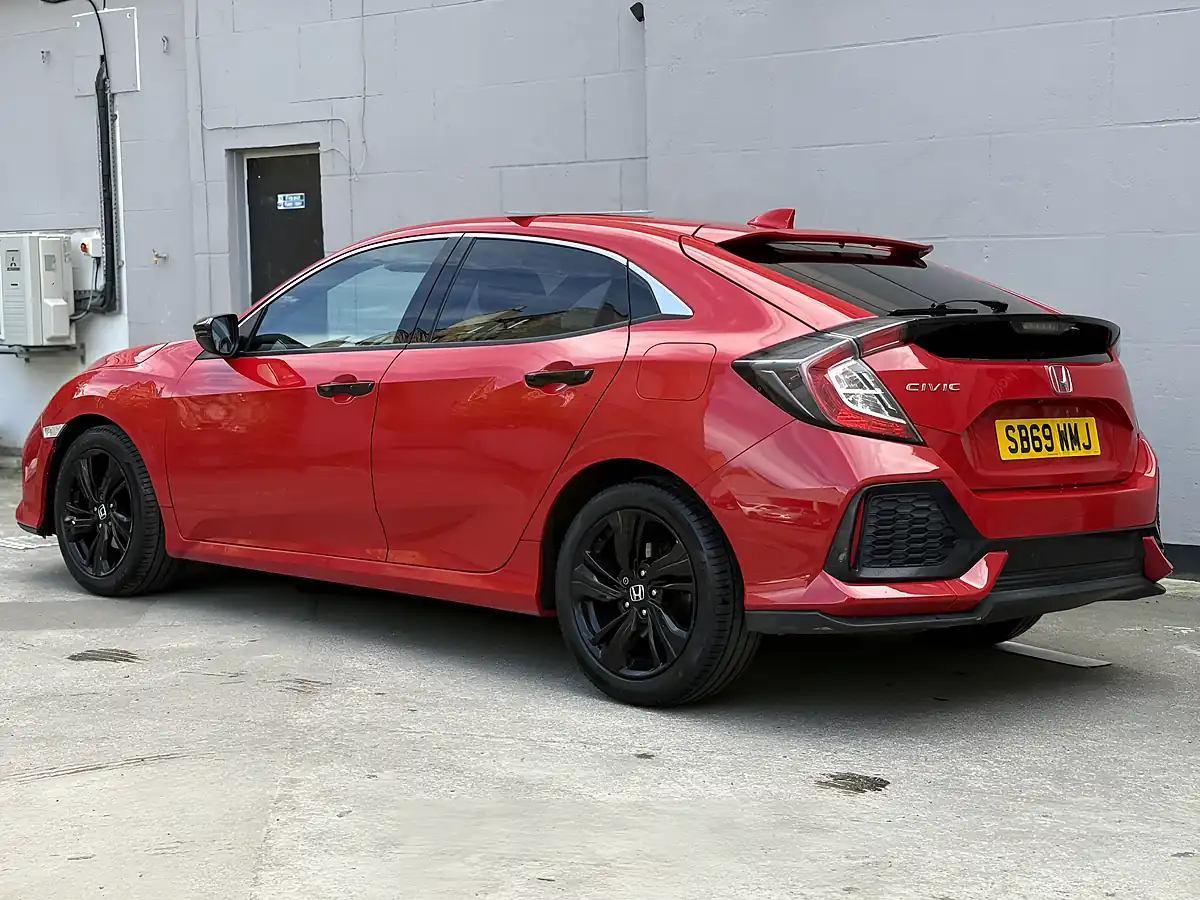 Used 2020 Honda Civic Ex Red - Interior and Exterior details 2