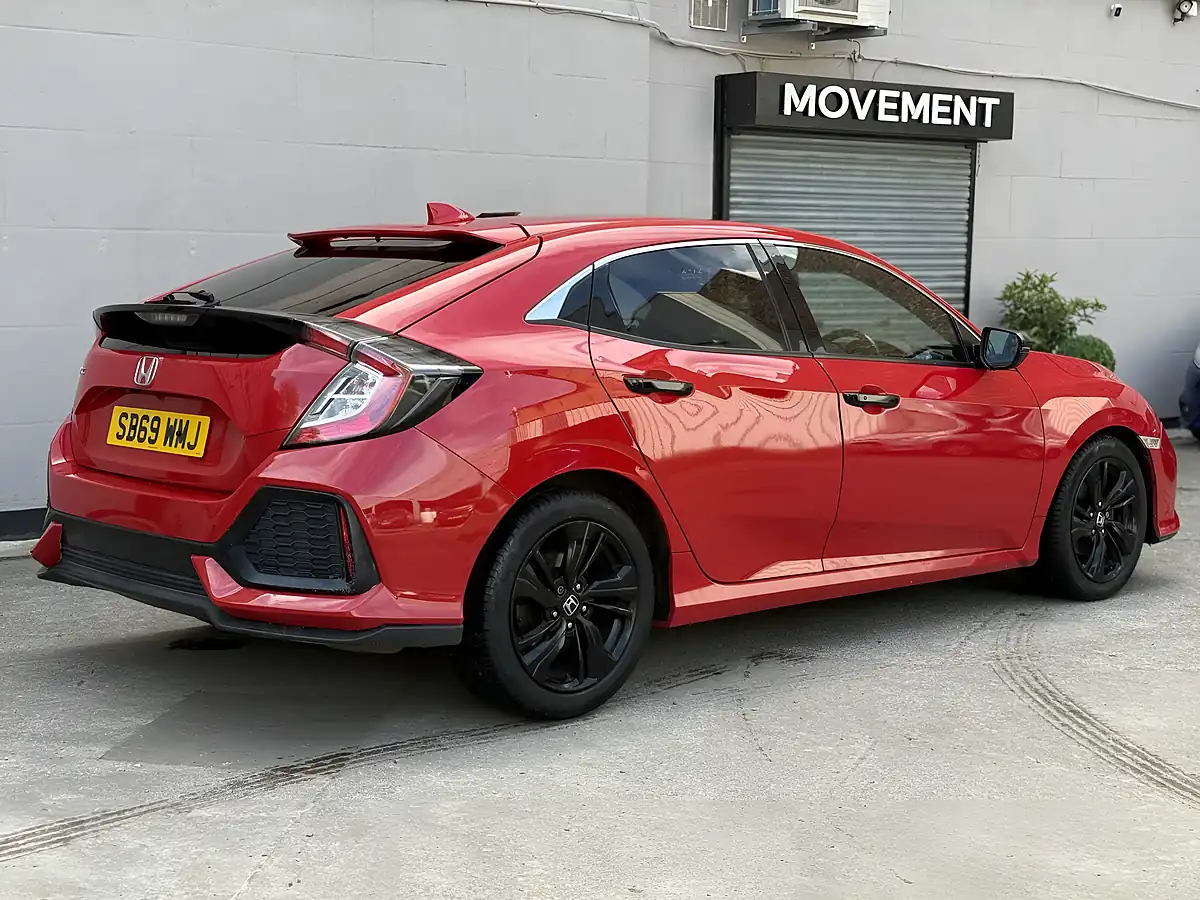 Used 2020 Honda Civic Ex Red - Interior and Exterior details 3