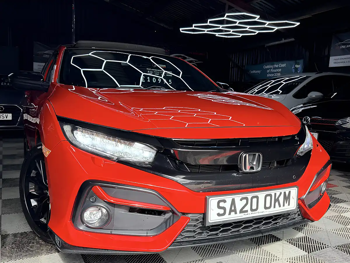 Used 2020 Honda Civic Ex Sport Line Red - Front View