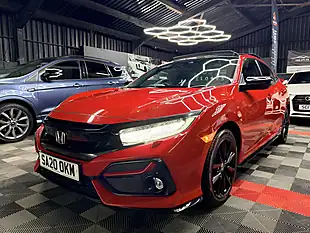Used 2020 Honda Civic Ex Sport Line Red - Interior and Exterior details 11