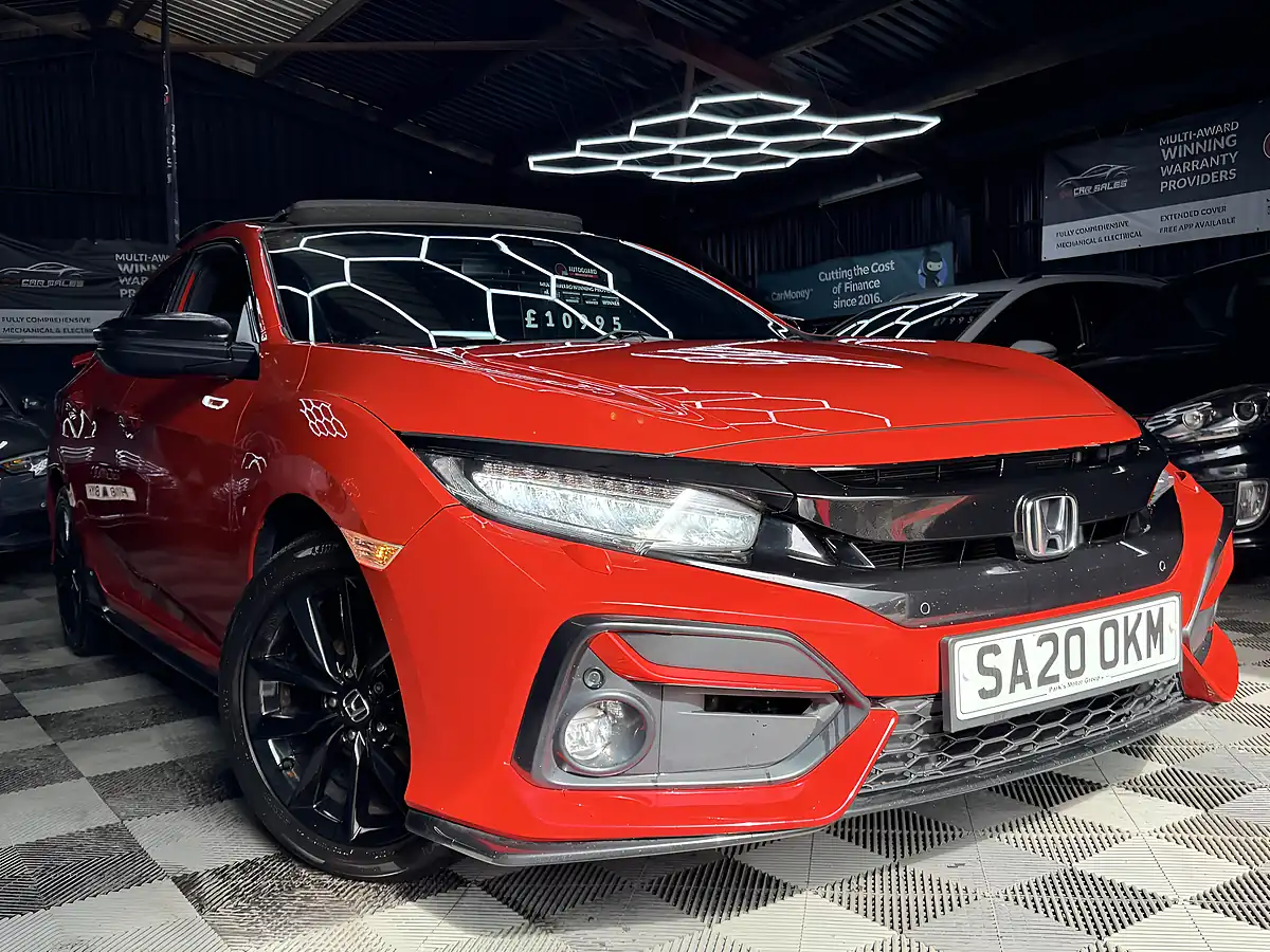 Used 2020 Honda Civic Ex Sport Line Red - Interior and Exterior details 2