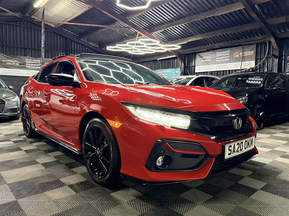 Used 2020 Honda Civic Ex Sport Line Red - Interior and Exterior details 3