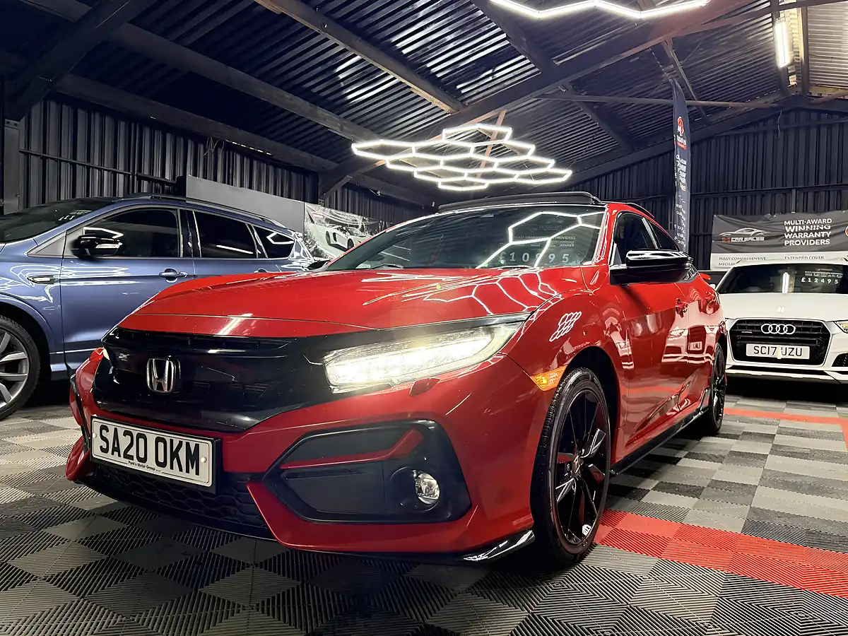 Used 2020 Honda Civic Ex Sport Line Red - Interior and Exterior details 5