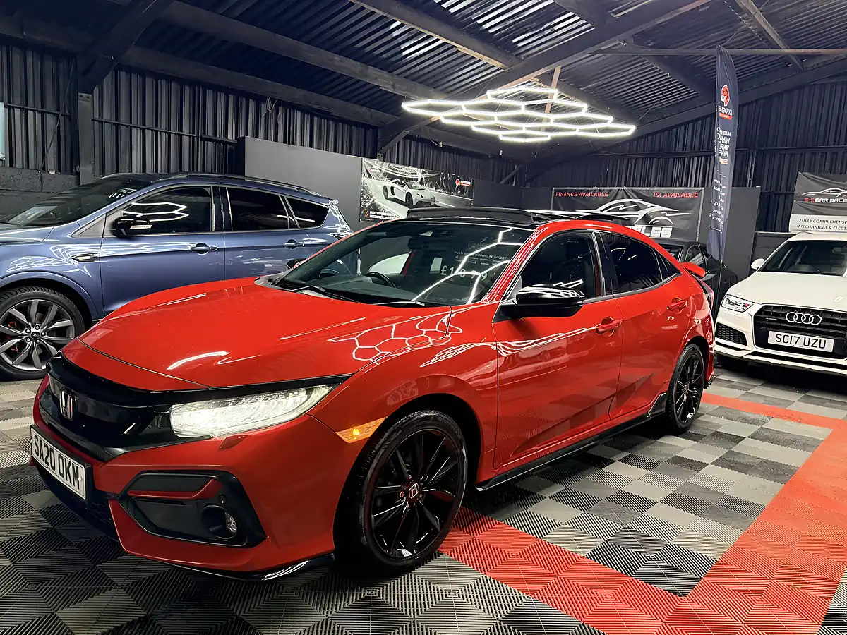 Used 2020 Honda Civic Ex Sport Line Red - Interior and Exterior details 6