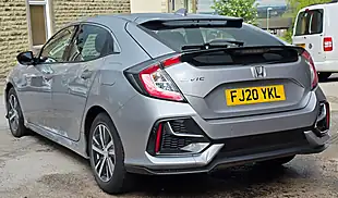 Used 2020 Honda Civic S Silver - Interior and Exterior details 7