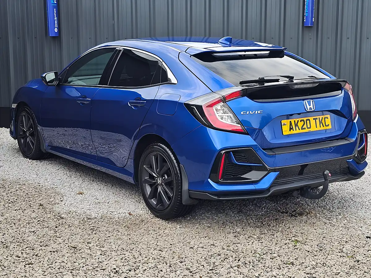 Used 2020 Honda Civic Sr Blue - Interior and Exterior details 4