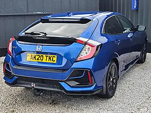 Used 2020 Honda Civic Sr Blue - Interior and Exterior details 6