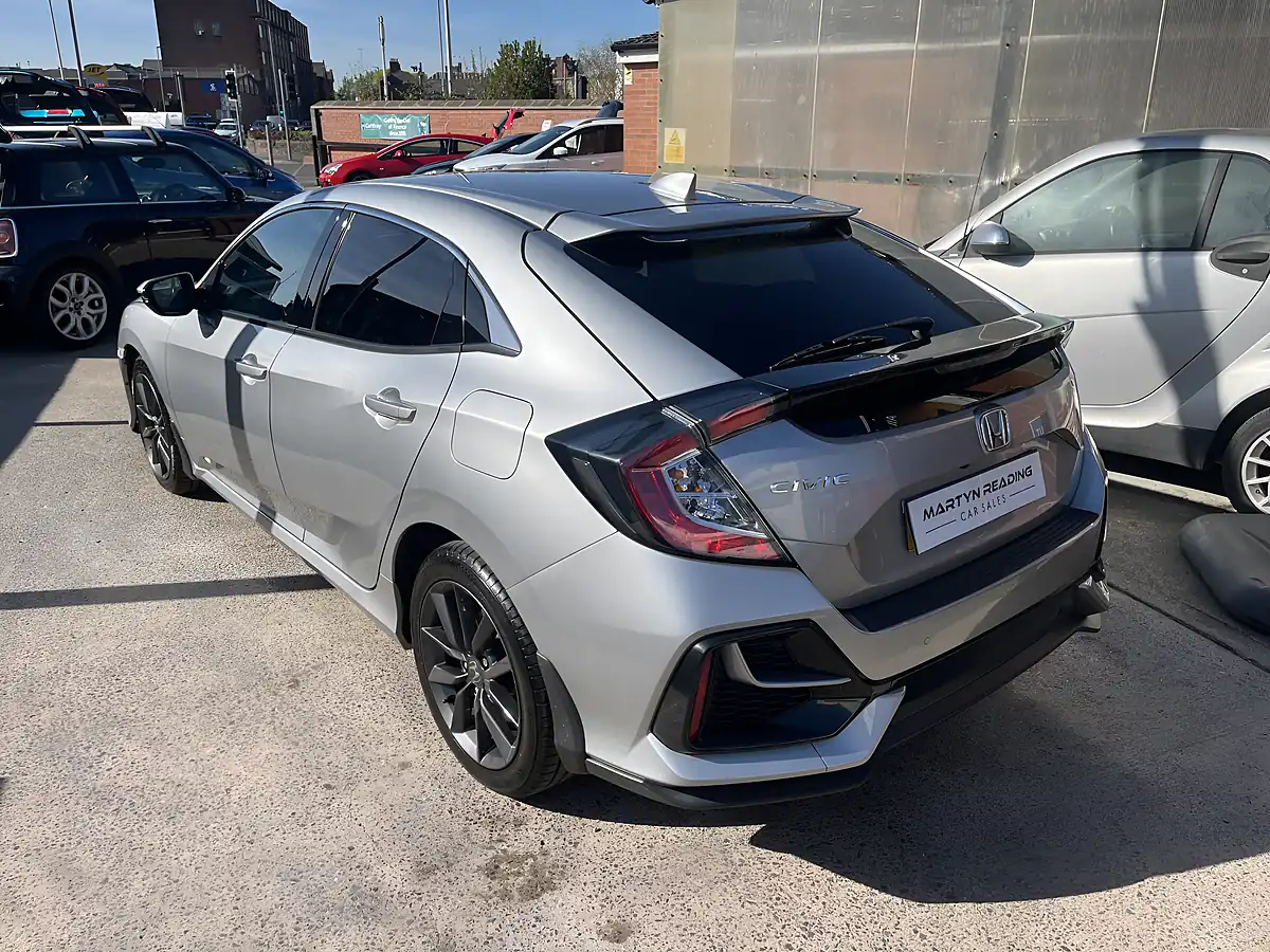 Used 2020 Honda Civic Sr Silver - Interior and Exterior details 11