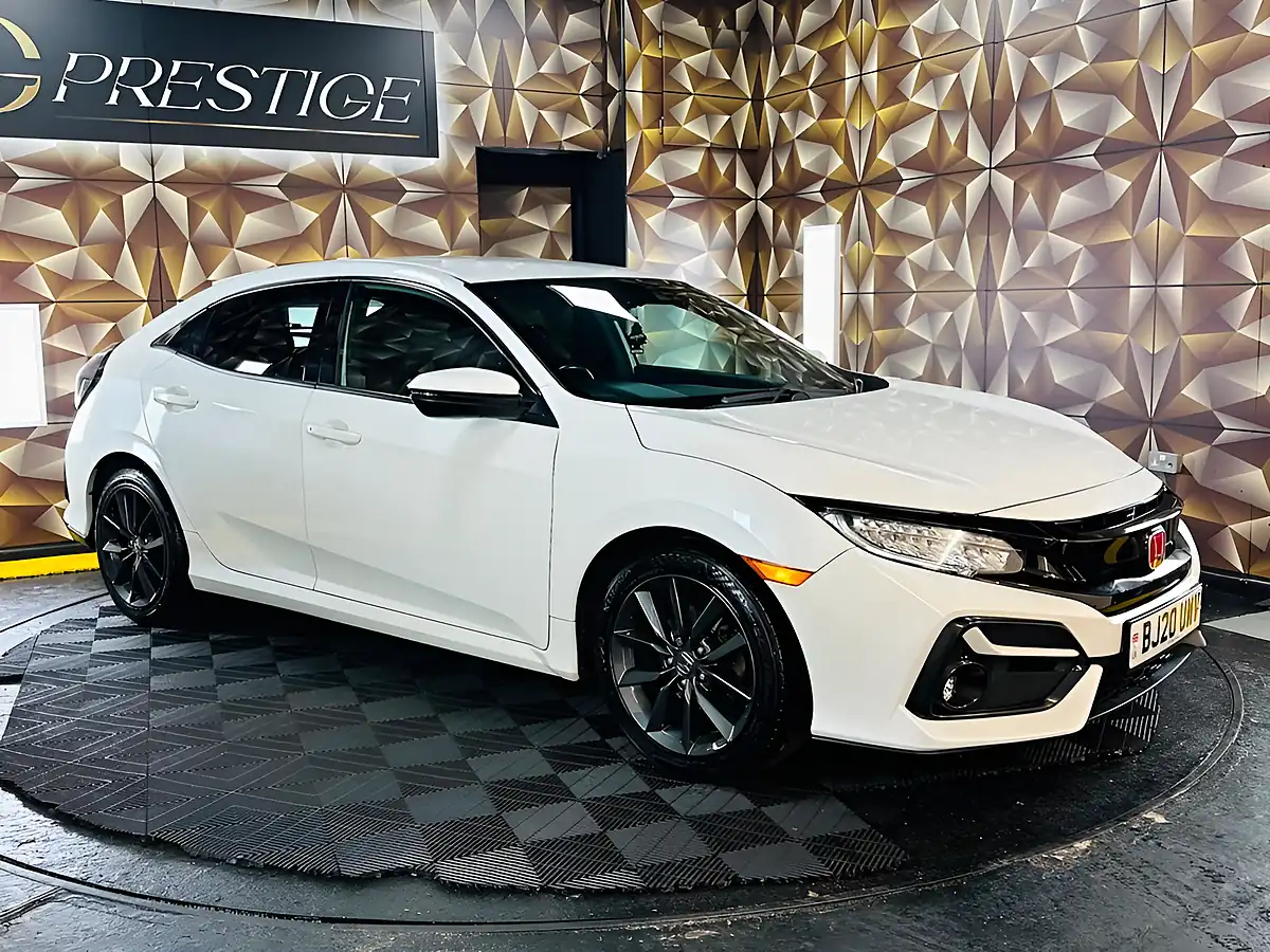 Used 2020 Honda Civic Sr White - Interior and Exterior details 11