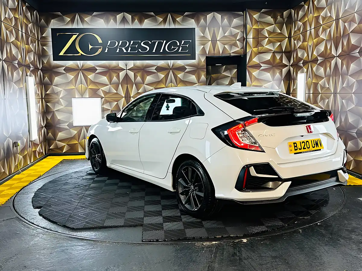 Used 2020 Honda Civic Sr White - Interior and Exterior details 14
