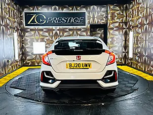 Used 2020 Honda Civic Sr White - Interior and Exterior details 4