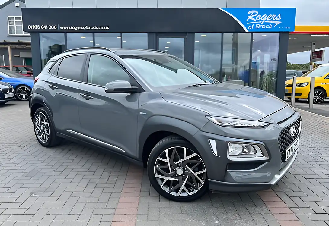Used 2020 Hyundai Kona Premium Galactic Grey - Front View