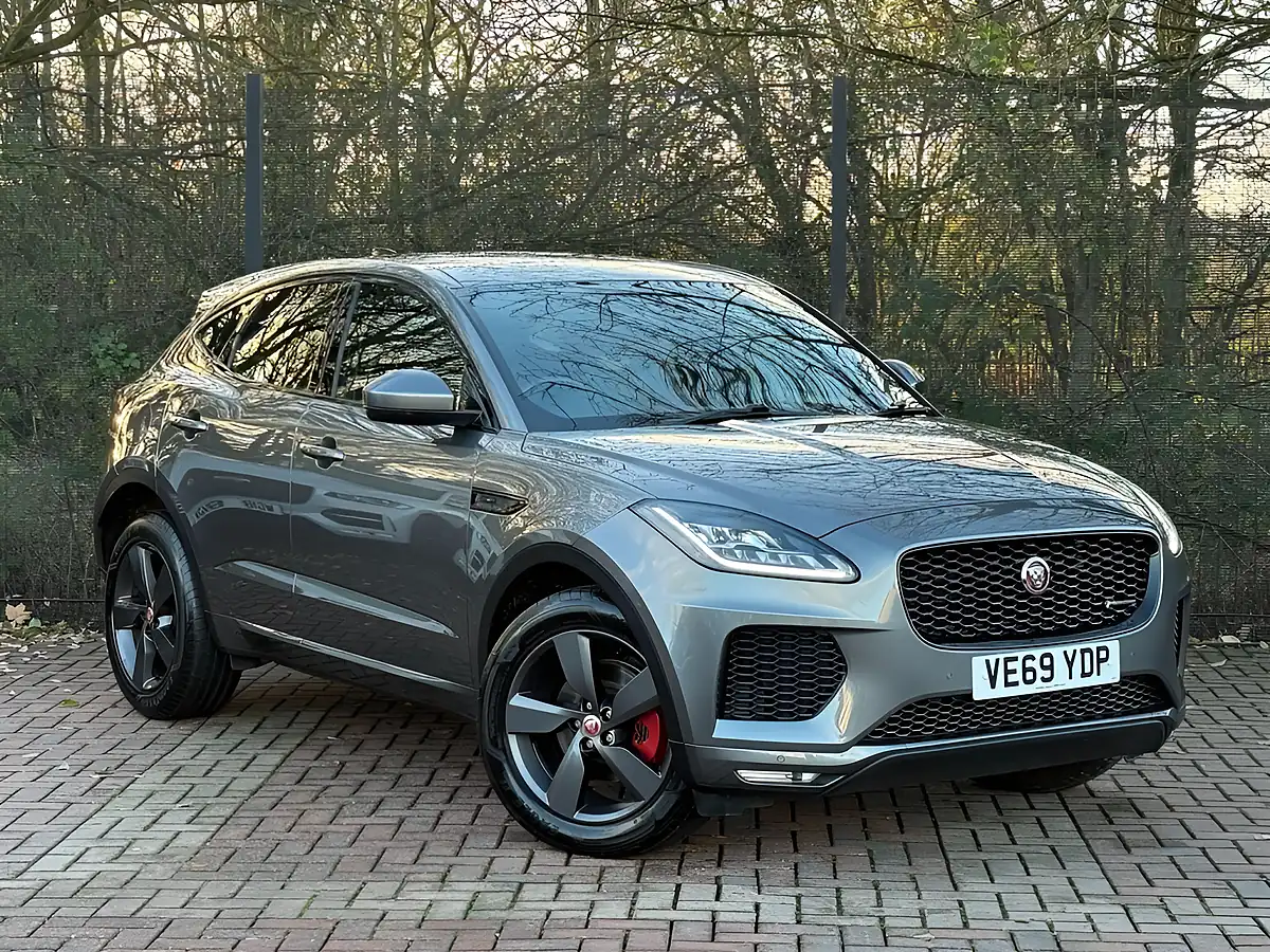 Used 2020 Jaguar E-Pace Chequered Flag Grey - Front View