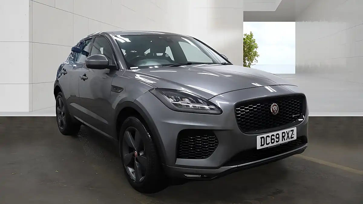 Used 2020 Jaguar E-Pace Chequered Flag Grey - Front View