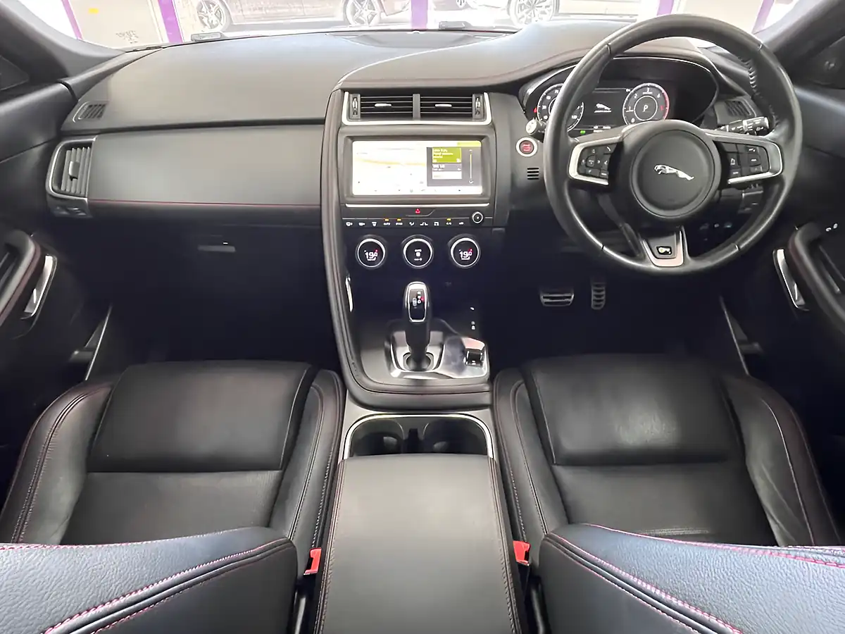Used 2020 Jaguar E-Pace Chequered Flag Photon Red - Interior and Exterior details 2