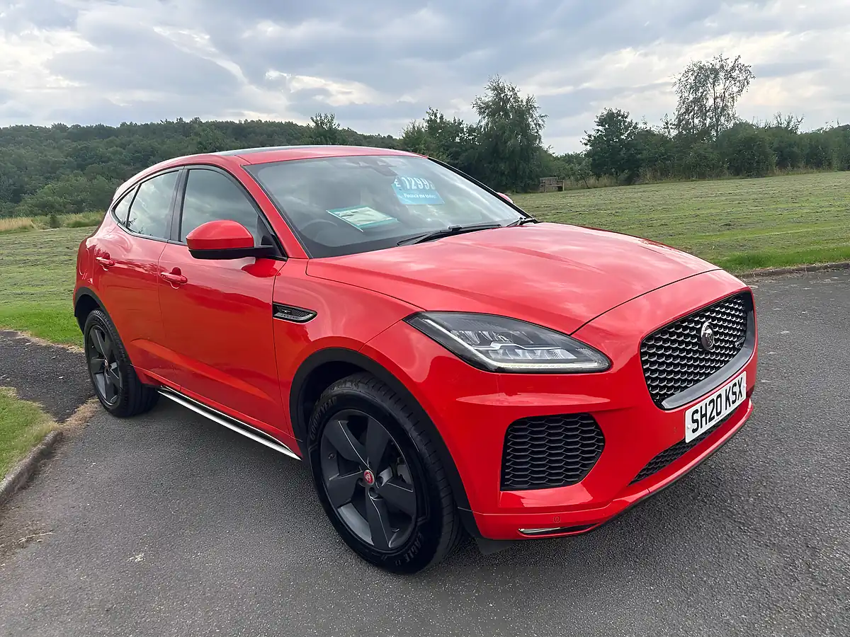 Used 2020 Jaguar E-Pace Chequered Flag Red - Front View