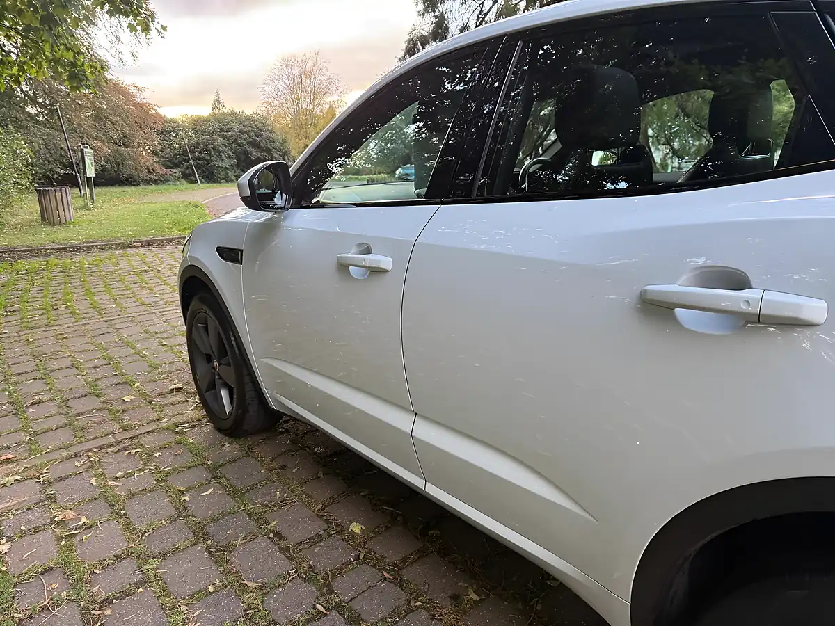 Used 2020 Jaguar E-Pace Chequered Flag White - Interior and Exterior details 12