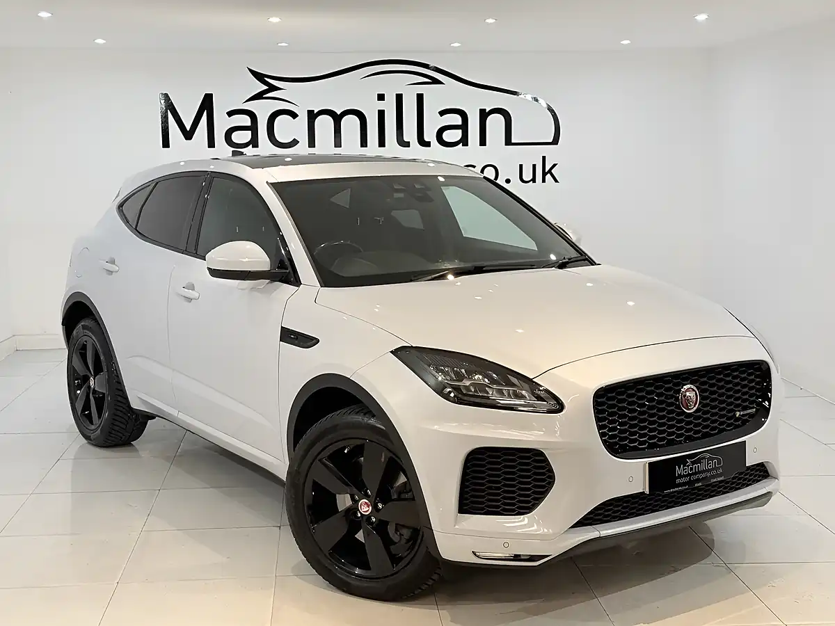 Used 2020 Jaguar E-Pace Chequered Flag White - Front View